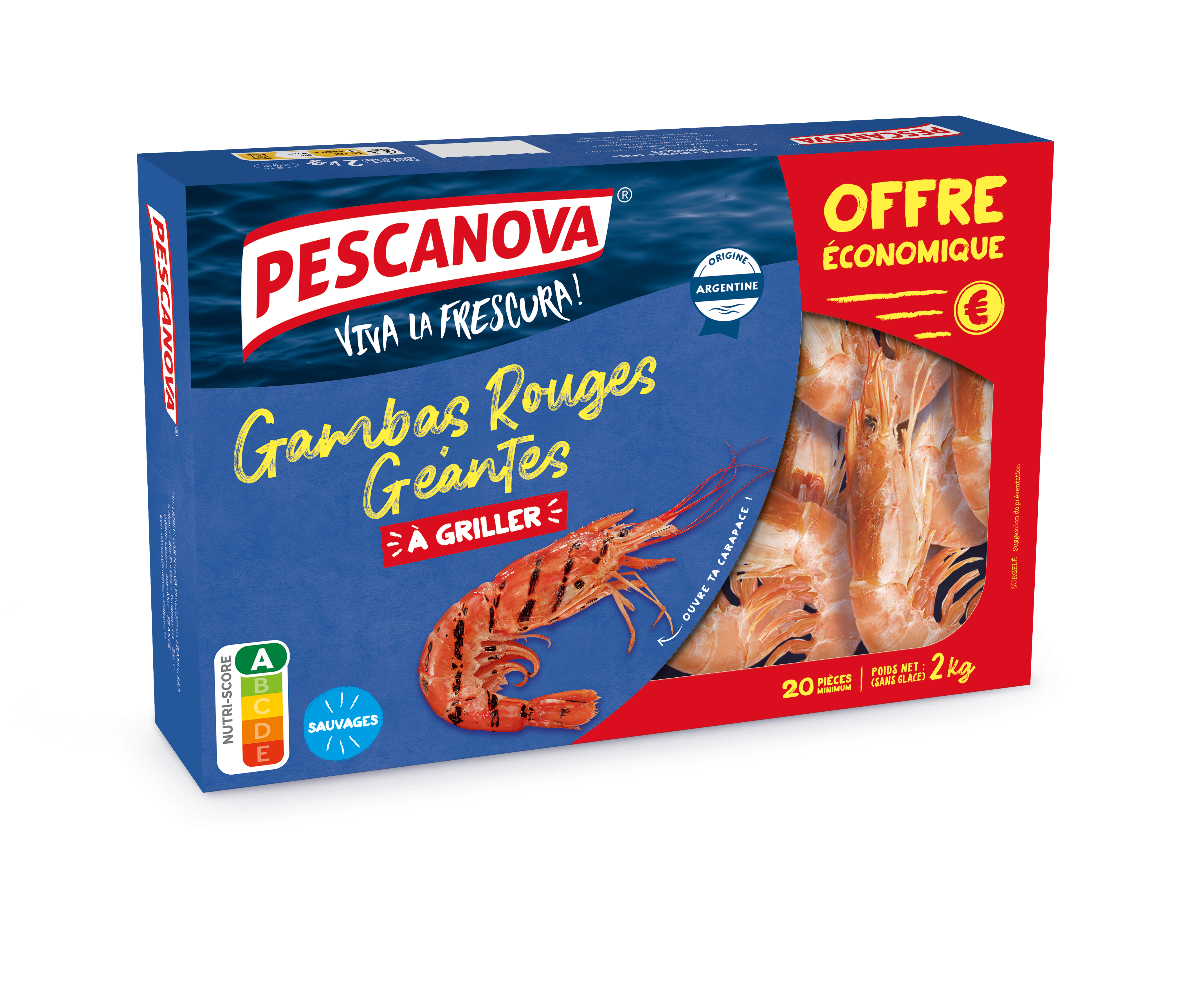 Gambas Rouges Géantes
 Maxi Format