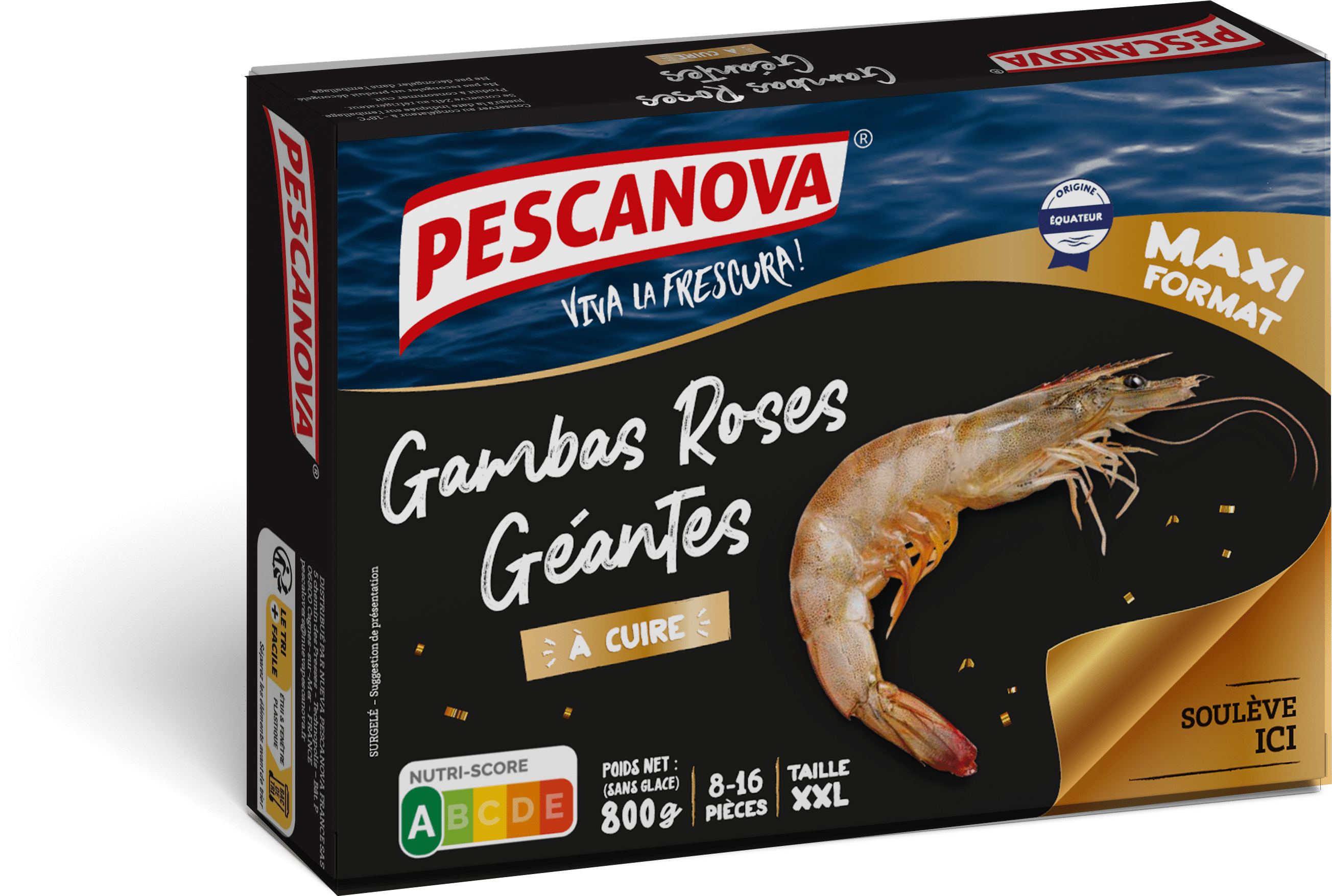 Gambas Roses Géantes à cuire